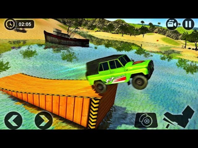 Water Surfer Jeep Racing: Beach Surfing Simulator - 4X4 Jeep Beach Surf Android GamePlay FHD