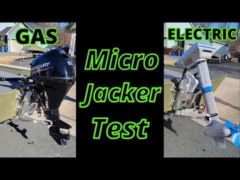 Atlas Micro Jacker PERFORMANCE TEST {Mercury 9.9 & ePropulsion Navy 6.0 Outboard Motors}