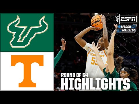 Round of 64: South Florida vs. Tennessee | Women's NCAA Tournament | Full Game Highlights
