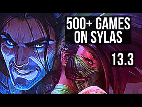 SYLAS vs AKALI (MID) | 500+ games, Legendary, 900K mastery, 9/3/8 | EUW Master | 13.3