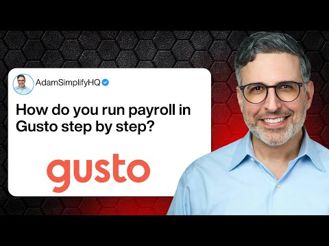 How do you run payroll in Gusto step by step?