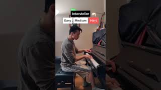 Interstellar on piano but it gets harder (3 levels)