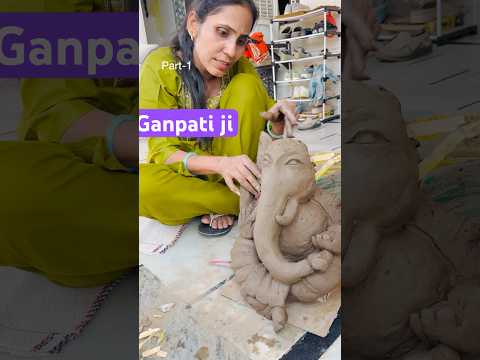 ye chamatkar kaise ho gya🤭😲 / Ghamu saran / How to make ganesh ji #shorts #clayart