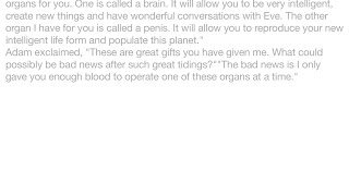 Jokes - God came to Adam and said, "I've got some good news and some bad news.""Well, give me the go