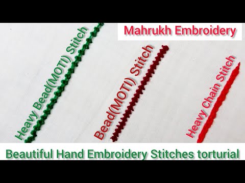 3 Top Beautiful Hand Embroidery stitches _ New Stitch for Design Full Tutorial For Beginner