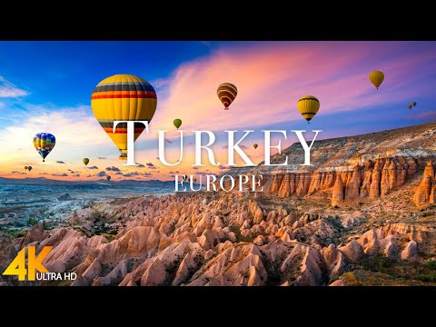 FLYING OVER TURKEY (4K UHD) - Relaxing Music Along With Beautiful Nature Videos - 4K Video HD