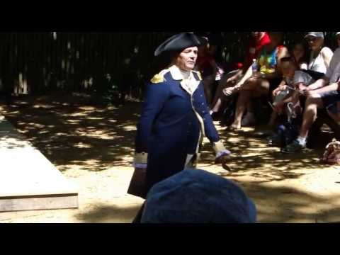 George Washington Speaks at Colonial Williamsburg