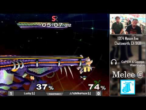 Melee at JJ's #21 - Lucky (Fox/Falcon) vs. JJ's | MikeHaze (Fox/Marth) - Grand Finals 2
