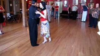 Tango  Lesson ' Apilar ' Romantic Style Step Oscar Mandagaran  & Georgina Vargas
