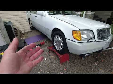 1992 Mercedes 600SEL project. Part 3. Right exhaust pipe damage repair