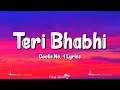 Teri Bhabhi (Lyrics) – Coolie No. 1 | Varun Dhawan, Sara Ali Khan, Neha Kakkar, Dev Negi