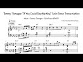 Tommy Flanagan "If You Could See Me Now" Solo Piano Transcription