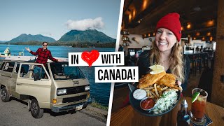 Vintage Camper Van Road Trip Across VANCOUVER ISLAND! Tasty Food, Epic Wildlife + WE BROKE DOWN 😳