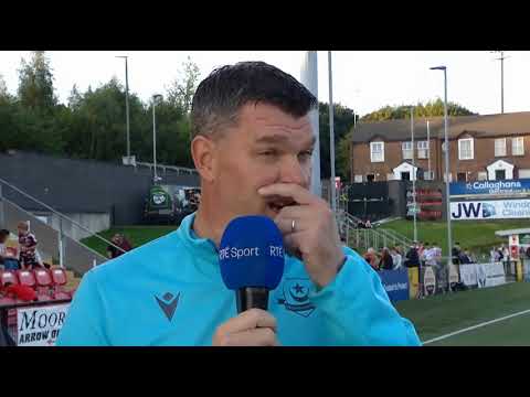 DROGS BOSS KEVIN DOHERTY TALKS ABOUT EURO EXCLUSION DERRY CITY V DROGHEDA UNITED 2025/26 FAI CUP