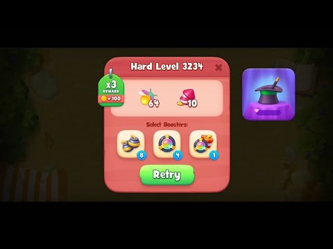 Gardenscapes HARD LEVEL 3234 NO BOOSTERS