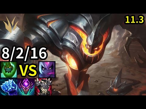 Zac Jungle vs Evelynn - EUW Grandmaster | Patch 11.3