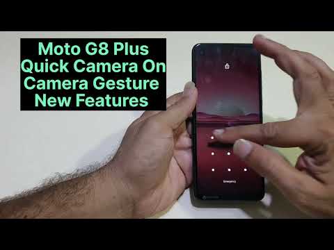 Moto G8 Plus Quick Camera Open Gesture Setting | How To Open Camera In Lock Screen