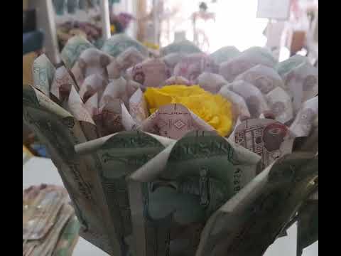 Money bouquet #simple bouquet degine with money#haytham#fujairah#faseel