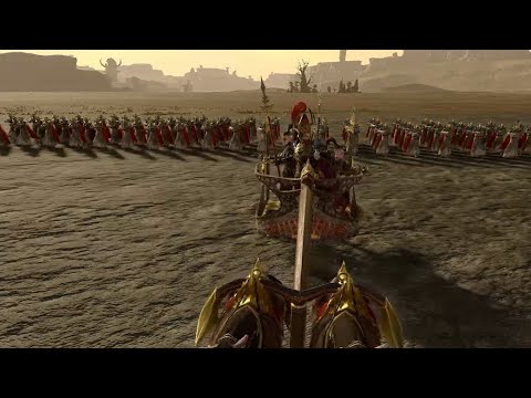 Dark elves vs Greenskins warhammer 2 cinematic battle