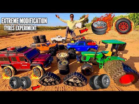 RC Land Rover Defender Cars Tyres Modification Upgrade & Experiment – Chatpat toy tv