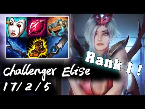 Challenger Elise Jungle vs Lee Sin | S7 First Rank #1 Challenger | Korea High Elo Replays