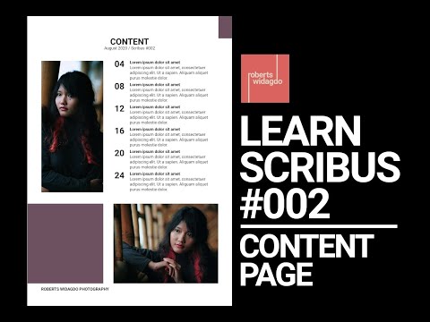 Learn Scribus #002 - Content Pages