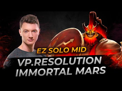 Resolut1on Immortal Mars Mid - Dota 2 Replay Full Gameplay
