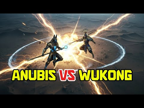 ANUBIS ⚔️ SUN WUKONG |  WHEN TWO GODS COLLIDE | EPIC 3D CINEMATIC UNIVERSE BATTLE ⚡️[4K]