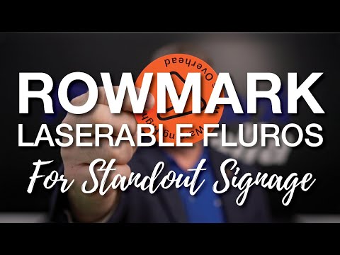 Il nuovo prodotto di ROWMARK che iniziamo a proporre nel mercato italiano: LASERABLE FLURO