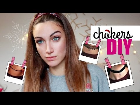CÓMO HACER TUS CHOKERS! / choker DIY || Paulabrookie