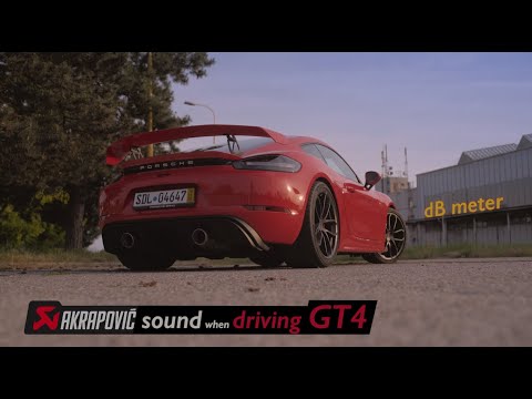 Porsche 718 GT4 AKRAPOVIC Exhaust  + Cargraphic valves control