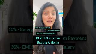 10-20-30 Rule for Buying a Home
