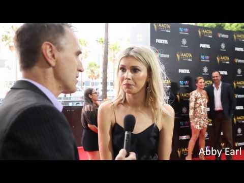 StarCentral Magazine & Aussie Elite interviewing celebs at the 2016 AACTA awards
