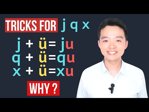 TIPS&TRICKS for j q x|Chinese Pronunciation#2: Chinese Alphabet, Why ü without umlaut (New in 2019)