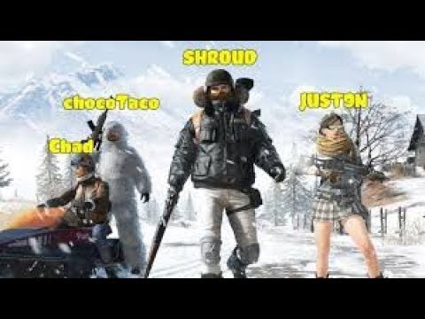 Shroud, Just9n, Chad, chocoTaco  | 38 Kills   PUBG