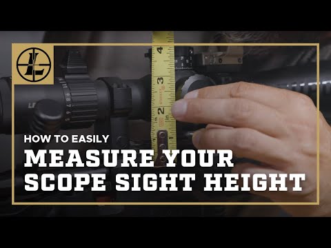 How To Easily Measure The Sight Height of Your Riflescope