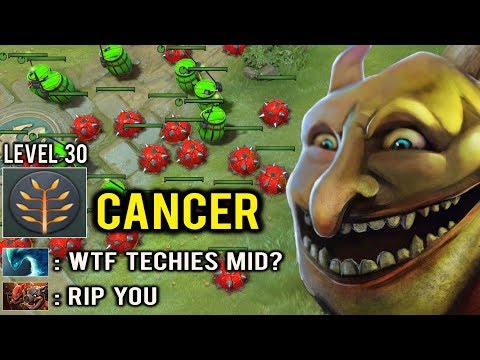 CANCER TECHIES MID IS BACK Fast Level 30 Full Bomb Most Annoying Hero 7.23 Dota 2