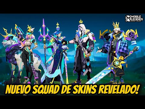 NUEVO SQUAD DE SKINS!: FREDRYNN, KADITA, IRITHEL, FARAMIS| SKINS  GRATIS!🤯| MOBILE LEGENDS ESPAÑOL