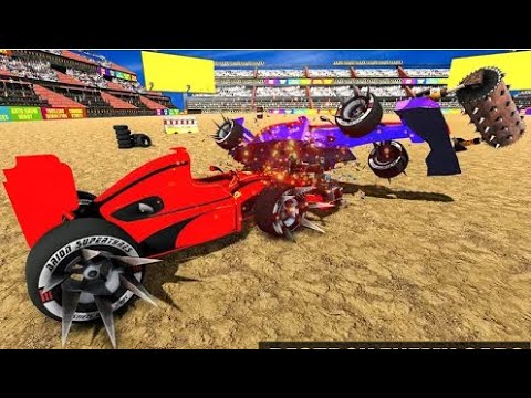 Formula Car Demolition Derby Part-2 | Amazing Car Crash Android GamePlay | By Game Crazy