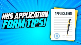 NHS APPLICATION FORM TIPS! (How to write a WINNING NHS Job Application Form) SAMPLE INCLUDED!