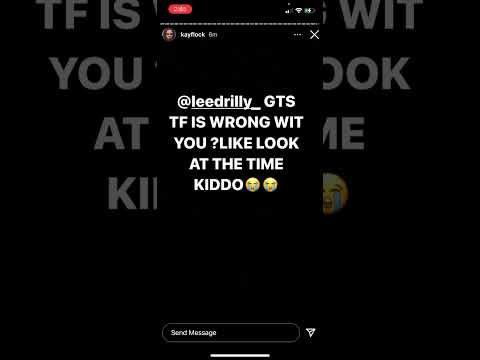 Kay Flock Beefing With Lee Drilly On Instagram 😂😂..