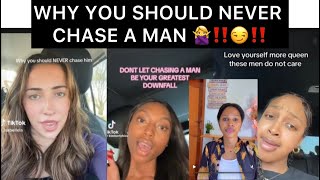 WHY YOU SHOULD NEVER CHASE A MAN🙅‍♀️‼️ #dating#datingadvice#datingtips 