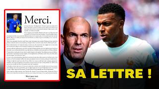 🚨 MBAPPÉ BREAKS HIS SILENCE! His LETTER to the FRENCH people before ZIDANE arrives 🇫🇷