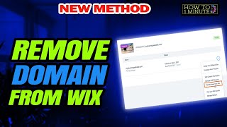 How to remove domain from wix 2024