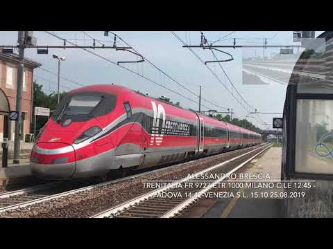 TRENITALIA FR 9727 ETR 1000 MILANO C.LE 12:45 - PADOVA 14:42-VENEZIA S.L. 15.10 25.08.2019