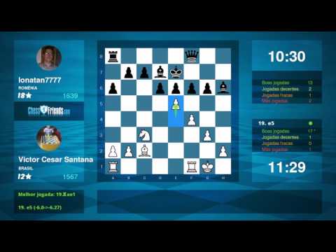 Chess Game Analysis: Victor Cesar Santana - Ionatan7777 : 0-1 (By ChessFriends.com)