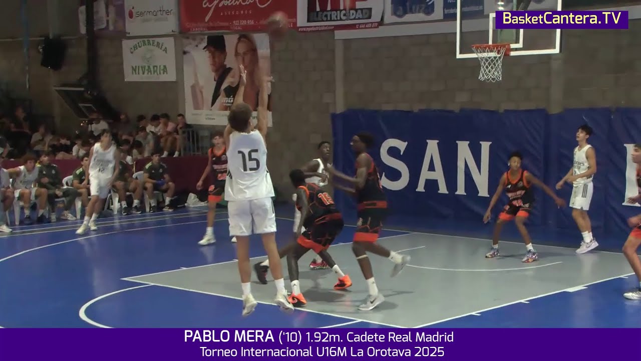PABLO MERA ('10) 1.92m. Cadete Real Madrid.- Torneo Internacional U16M Villa de La Orotava 2025