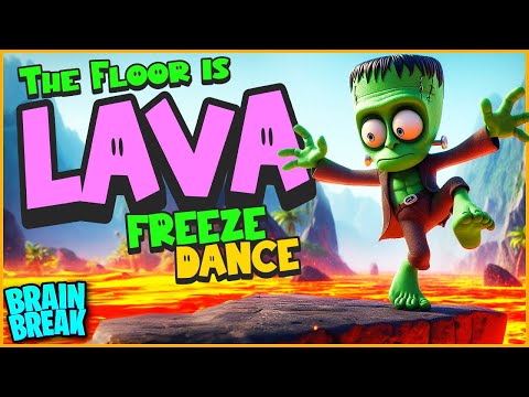 Halloween Floor is Lava 🎃 Freeze Dance for Kids 🎃 Brain Break 🎃 Just Dance