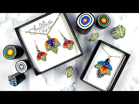 POLYMER CLAY CANE & JEWELRY TUTORIAL: THE STAGGERED BULLSEYE CANE JEWELRY