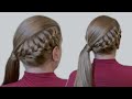 Как Делать Прически Видео Урок: Красивая Коса и Хвост из Длинных Волос| Jessica Alba's ...